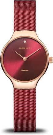 Bering Dameshorloge Charity 26 mm Armband Milanees 13326-Charity - Dames - Horloges - Rood - ONE Size - Accessoires