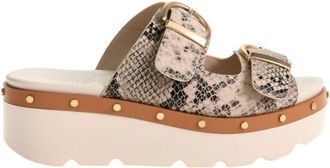 Chinese Laundry Womens Surfs Up Sandal In Snake Cream