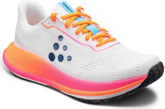 Craft Pacer 2 Running Shoe in White/Orange at Nordstrom, Size 11.5