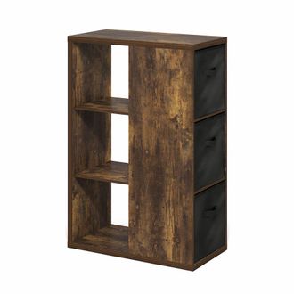 Furinno Viola 3-Tier Open Shelf Bookcase, Bookshelf, Storage Organizer