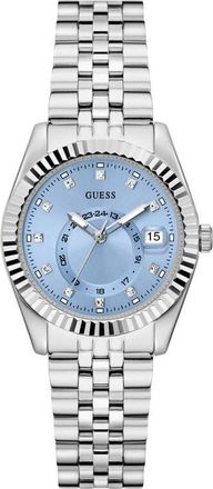 Guess Jada Chronograph Bracelet Watch, 34mm in Silver Tone at Nordstrom