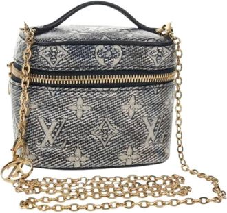Louis Vuitton Pre-owned Cross Body Bags, female, Blue, Size: ONE SIZE Pre-owned Canvas Cross Body Bag