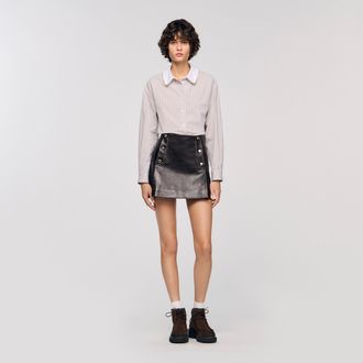 Sandro Camisa de franela a cuadros