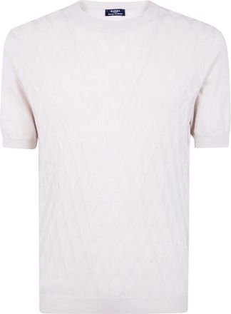 Barba Round-neck Truien - Heren - Ronde hals truien - Beige - XL - Truien & Vesten