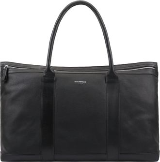 Paul Costelloe Mens Mahi Leather Holdall Bag - Black - One Size