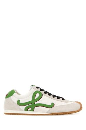 Loewe Two Tone Canvas And Suede Ballet Runner 2.0 Sneakers