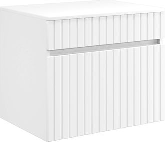 vidaXL Mueble De Ba&ntilde;o Montado En La Pared Blanco 59 X 44,5 X 50 Cm Vidaxl