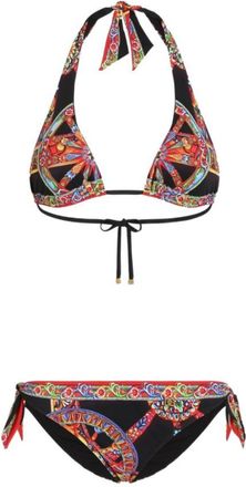 Dolce & Gabbana Black Printed Swimwear