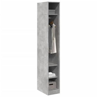 Berkfield Home Wardrobe Concrete Grey 30x50x200 cm Engineered Wood | Size: 30 x 50 x 200 cm