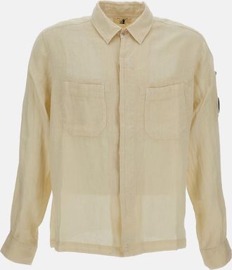 C.P. Company Camicia Maniche Lunghe In Lino