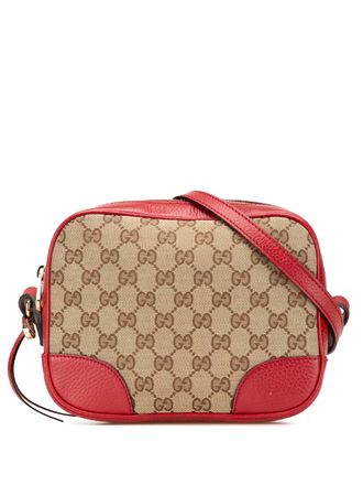 Gucci 2016-2024 GG Canvas Bree crossbody bag - Brown