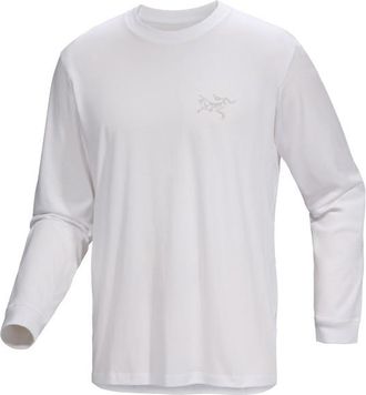 Arc'teryx Kragg SL Cotton L/S Longsleeve f&uuml;r Herren | grau/wei&szlig;