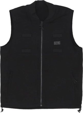 Dolly Noire Reflecterend Urban Vest Zwart - Heren - Bodywarmers - Zwart - L - Katoen - Jassen