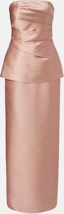 Solace London Abito lungo Lucille in raso