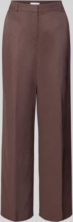 Jake*s Straight Fit Stoffhose mit B&uuml;gelfalten in Dunkelbraun, Gr&ouml;&szlig;e 32