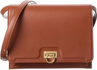 Ferragamo Trifolio Leather Shoulder Bag