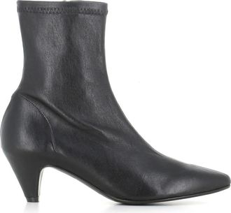 Del Carlo Kiss 12018 Enkellaars - Dames - Cowboylaarzen - Zwart - 40 EU - Leer - Schoenen