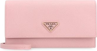 Prada Mini Crossbody Tas van Leer - Dames - Schoudertassen - Roze - ONE Size - Leer - Tassen