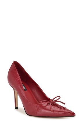 Nine West Marsen Pointed Toe Pump in Dark Red 600 at Nordstrom, Size 10.5