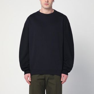 DRIES VAN NOTEN スウェット Dries Van Notenのブラック アシンメトリー ジッパー スウェット