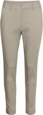 Kaffe KAlea Chino Pant - Dames - Slim Fit Broeken - Grijs - XS - Broeken