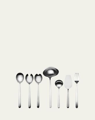 Mepra Linea Ice 7-Piece Full Flatware Serving Set