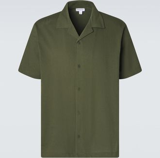 Sunspel Riviera cotton mesh polo shirt