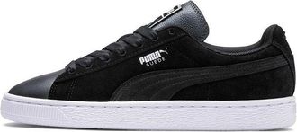 Puma (WMNS) PUMA Suede Shimmer Black/Grey Low Board Shoes 369597-02