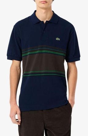 Lacoste Classic Fit Cotton Piqu&eacute; Polo in Navy Blue at Nordstrom, Size 7