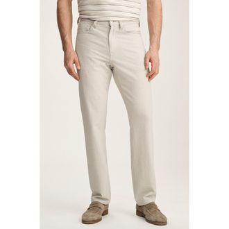 34 Heritage Charisma Relaxed Straight Leg Seersucker Pants in Stone Seersucker at Nordstrom, Size 38 X 34