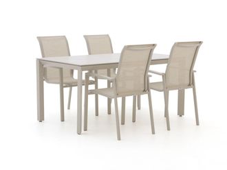 Bellagio la vita attrattiva Forza Centallo/Sestino 160cm dining tuinset 5-delig stapelbaar