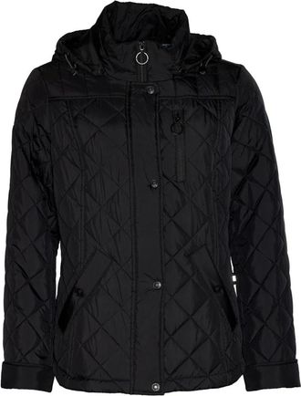 Danwear Exclusieve gewatteerde jas - Dames - Jassen - Zwart - Maat: L Leer
