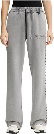 Just Cavalli Trainingsbroeken - Dames - Sweatpants - Grijs - L - Katoen - Broeken