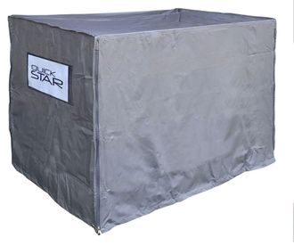 Quick-Star 10 X Cubierta De Malla Para Cajas 125x85x87cm Cubierta Protectora Gris Lona Poli&eacute;ster