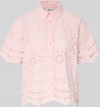 Only Boxy Fit Kurzarmbluse aus reiner Baumwolle Modell NEW LALISA in Rosa, Gr&ouml;&szlig;e XL