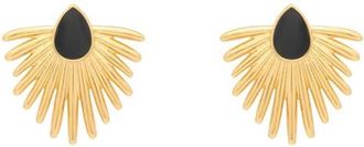 st. Moran Onyx Deco Drop Earrings in Black at Nordstrom