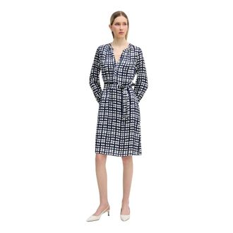Marc Aurel Mini Jurk - Dames - Jurken - Blauw - Maat: L Satijn