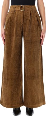 Sessun Rivel High-Waisted Wide-Leg Corduroy Pants