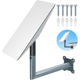 OEM Supporto A Parete Per Antenna Starlink V2 - Acciaio Ad Alta Resistenza - Facile Installazione Su Tetto O Palo - Compatibile Con Kit Internet