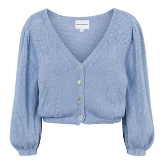 Americandreams Manda Katoenen Vest - Dames - Vesten - Blauw - XL - Katoen - Truien & Vesten