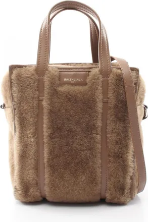 Balenciaga Brown Leather Handbag Tote Bag (Pre-Owned)