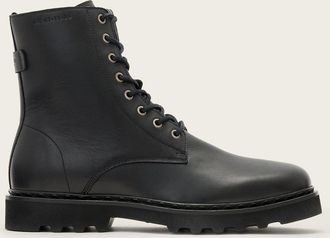 AllSaints Cow Leather Skiff Military Boots, Size: UK 10/US 11/EU 44