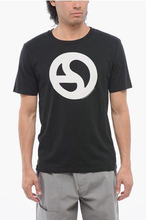 Acne Studios Cotton Crew-Neck T-shirt with Contrast Print size M