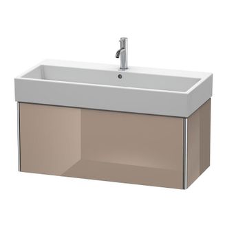 Duravit Duravit Xsquare Vanity Unidad De Pared 98.4x 46.0 Cm, 1 Extra&iacute;ble, Para Lavabo Vero Air 235010, Color (frente/cuerpo): Cappuccino Laca Alto Brillo - X