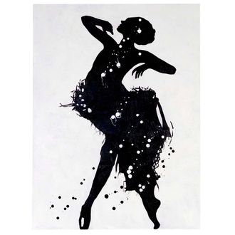 Hhg &Oacute;leo Bailarina, 100% Pintado A Mano Pintura Mural Xl, 120x90cm