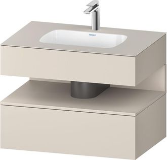 Duravit Qatego Lavabo Encastrado Con Base De Lavabo Consola, - Duravit
