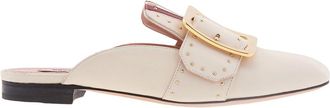 Bally Janesse Studded Leather Mules, Brand Size 35 ( US Size 4.5 )