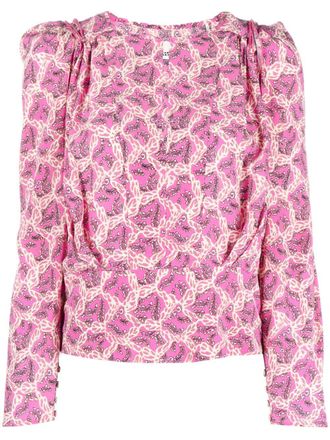 Isabel Marant Blusa Zarga - Rosa