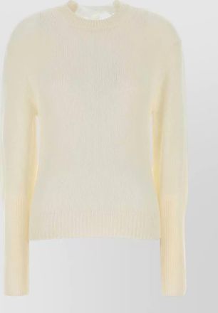 Lanvin cashmere fine-knit bow-detail sweater