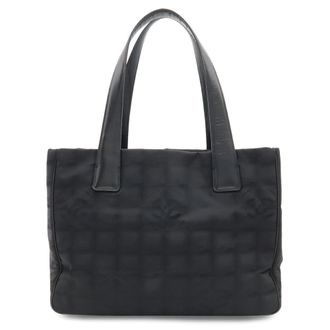 Chanel Black New Travel Line Shoulder Bag Tote Bag (Pre-Owned)